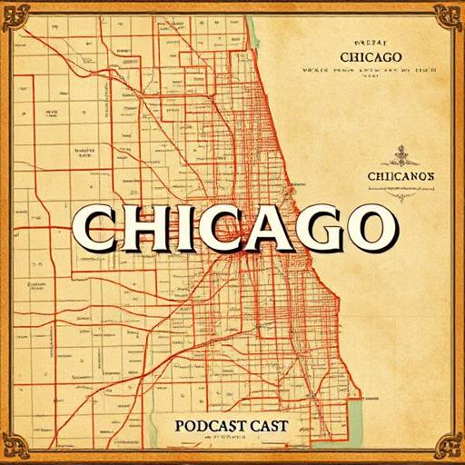 Podcast cover for 'Second City Secrets' depicting a vintage map of Chicago.