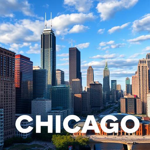 Podcast cover for 'Windy City Waves' showing radio waves emanating from a cityscape.